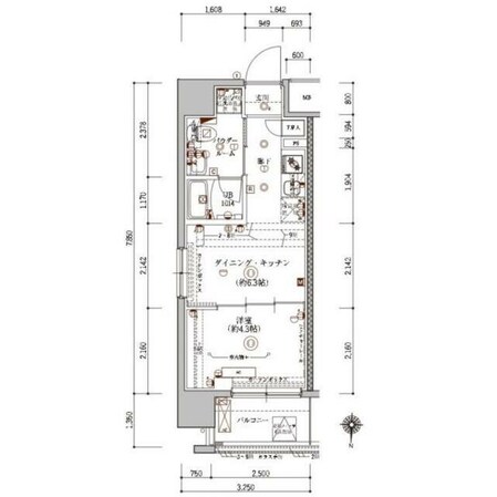 綾瀬駅 徒歩10分 6階の物件間取画像